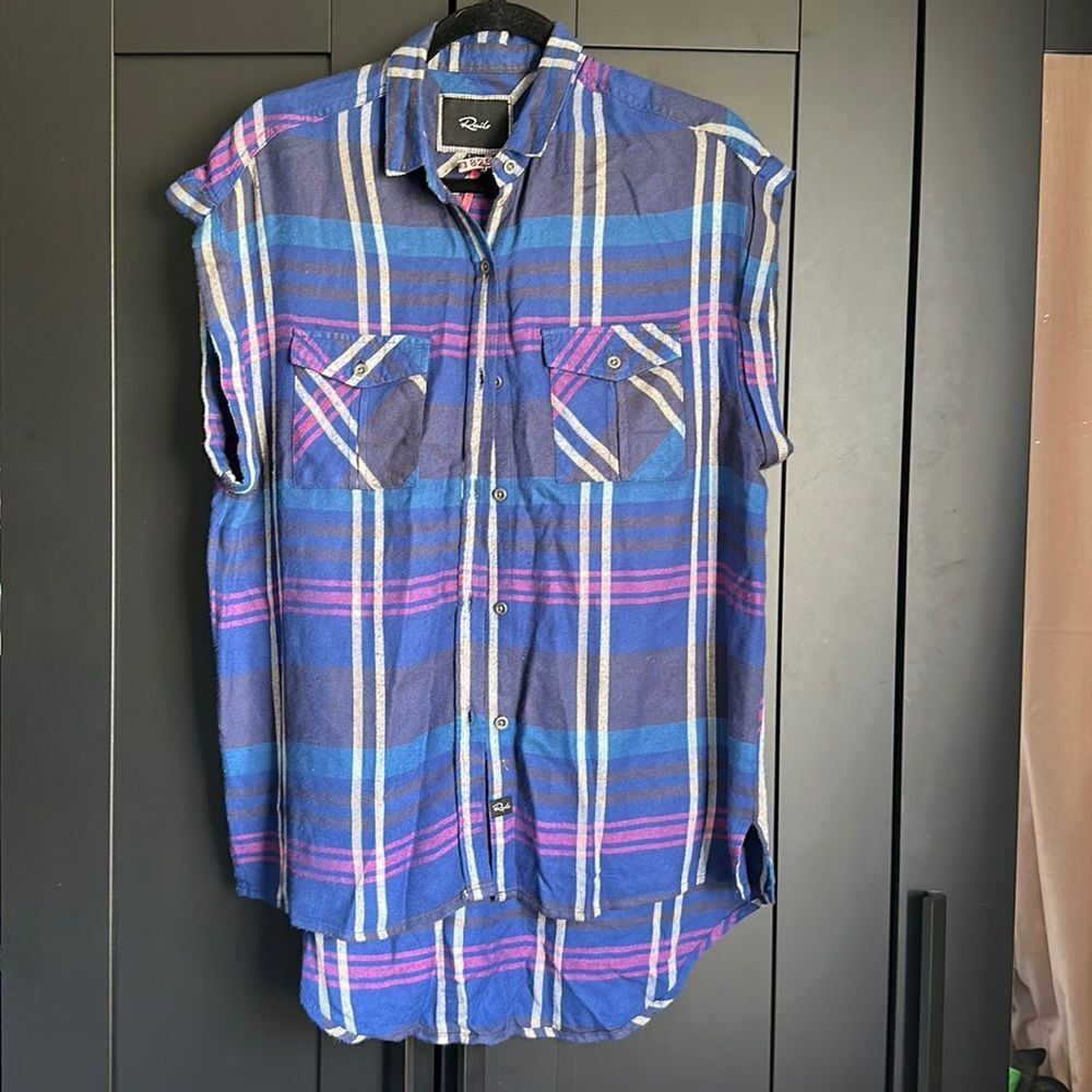 Rails oversized button up shirt